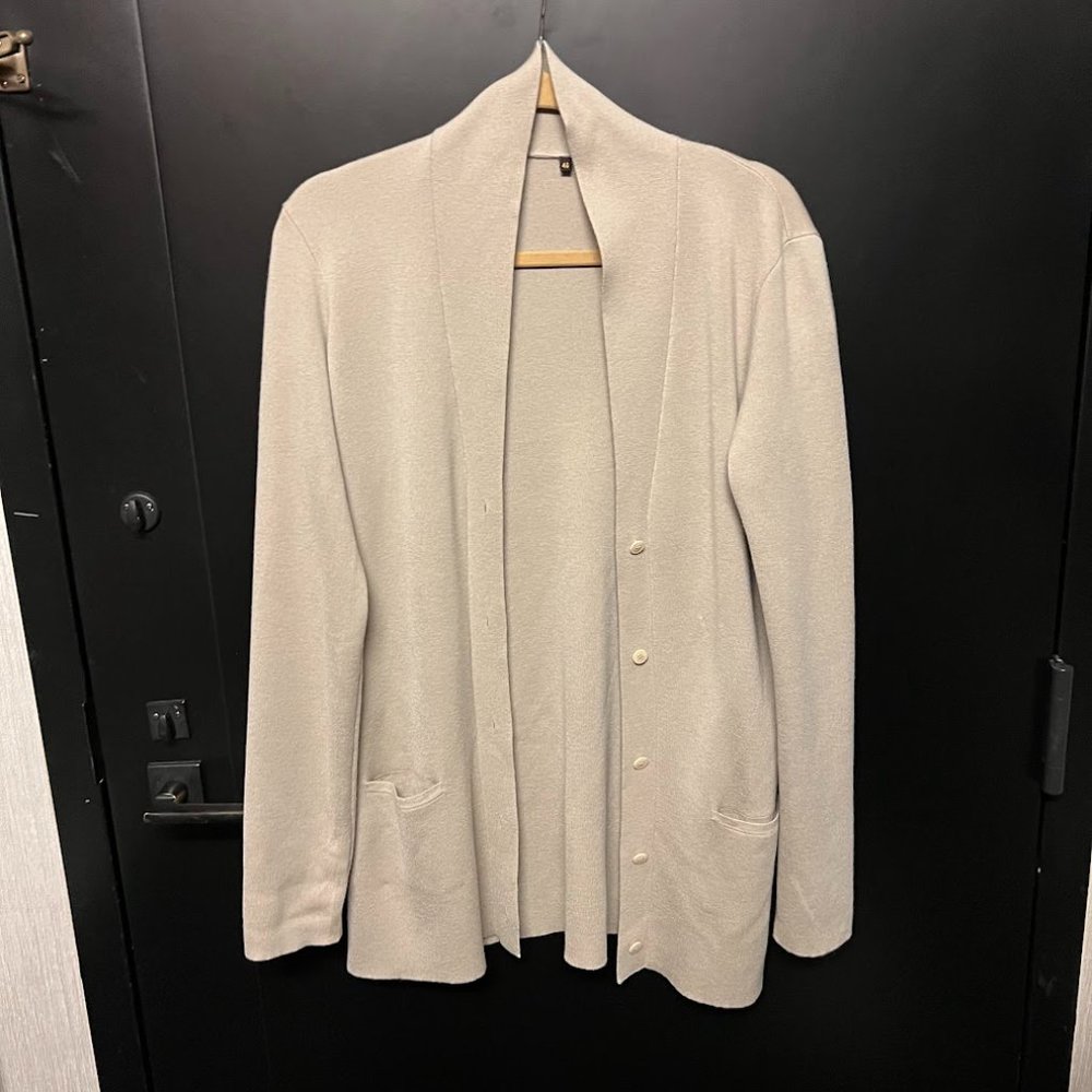 Loro Piana Taupe Cashmere Cardigan